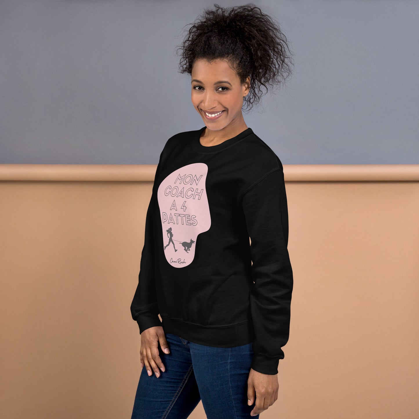 Sweat Canicross Femme Mon coach à 4 pattes
