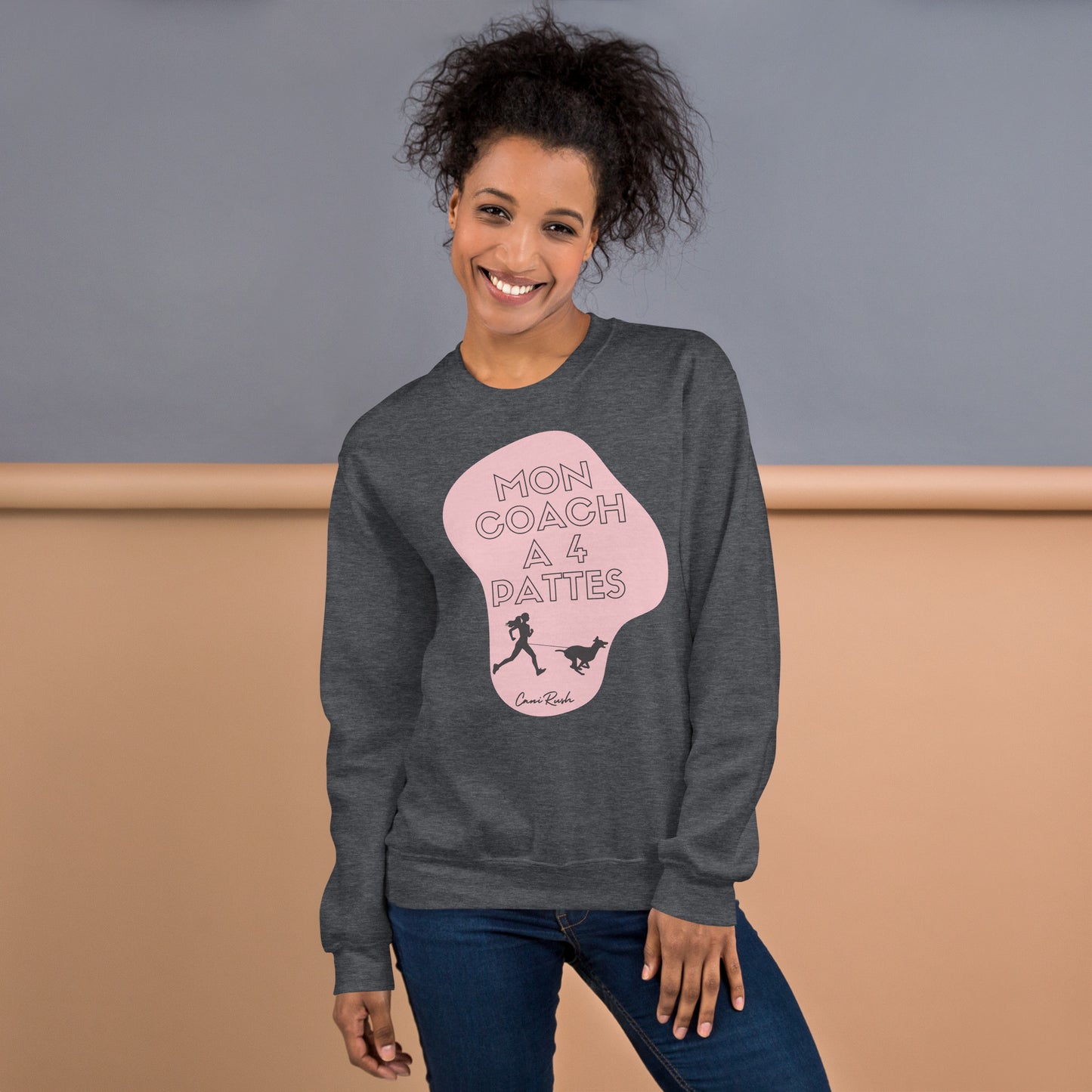 Sweat Canicross Femme Mon coach à 4 pattes