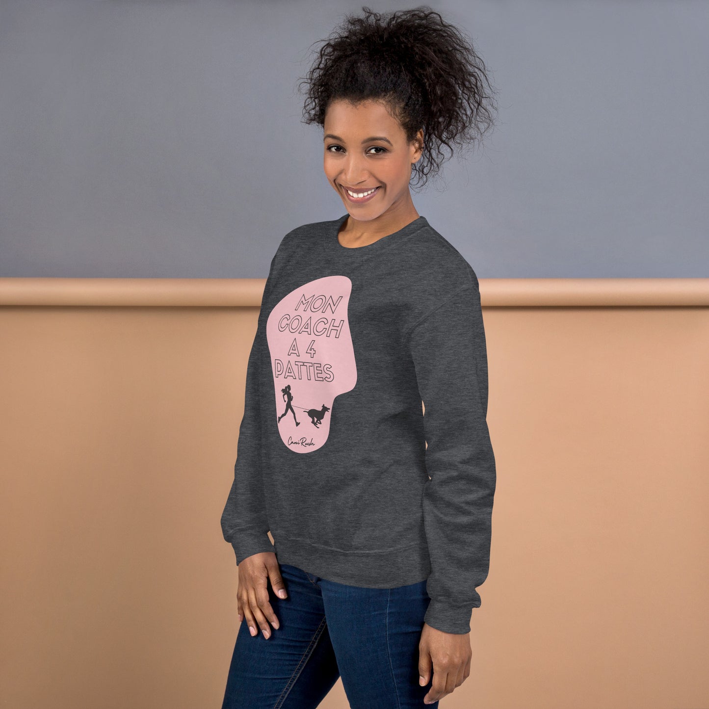 Sweat Canicross Femme Mon coach à 4 pattes
