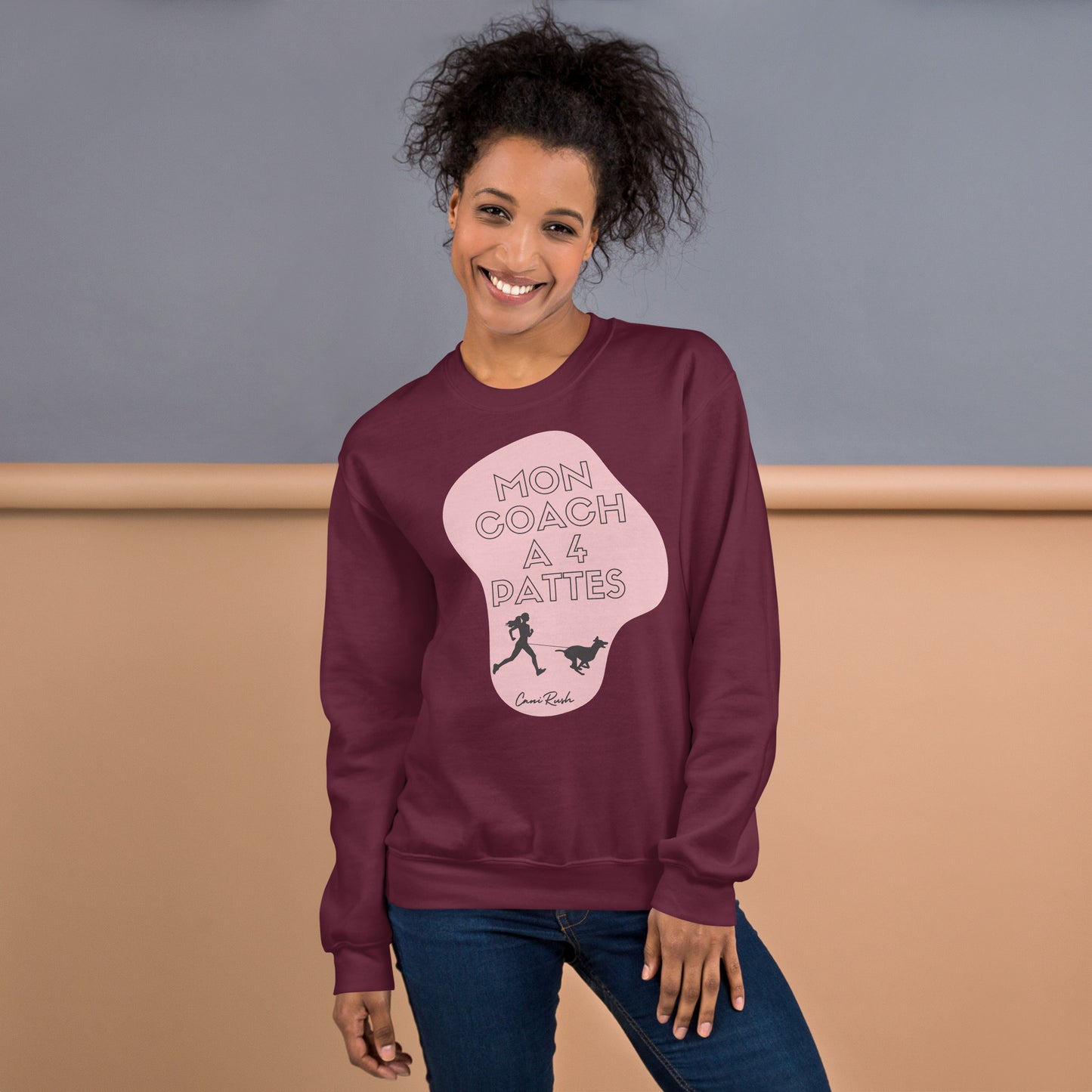Sweat Canicross Femme Mon coach à 4 pattes