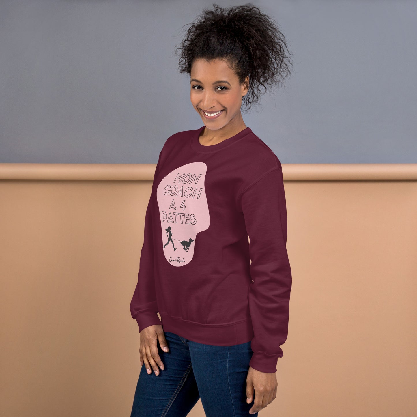 Sweat Canicross Femme Mon coach à 4 pattes
