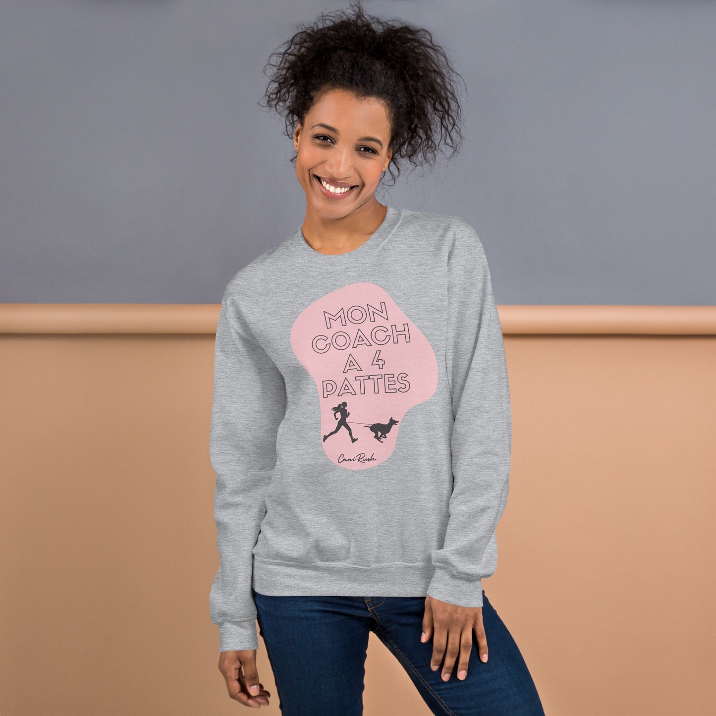 Sweat Canicross Femme Mon coach à 4 pattes
