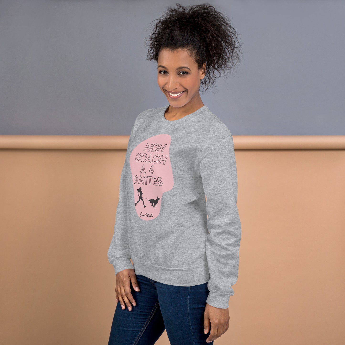 Sweat Canicross Femme Mon coach à 4 pattes