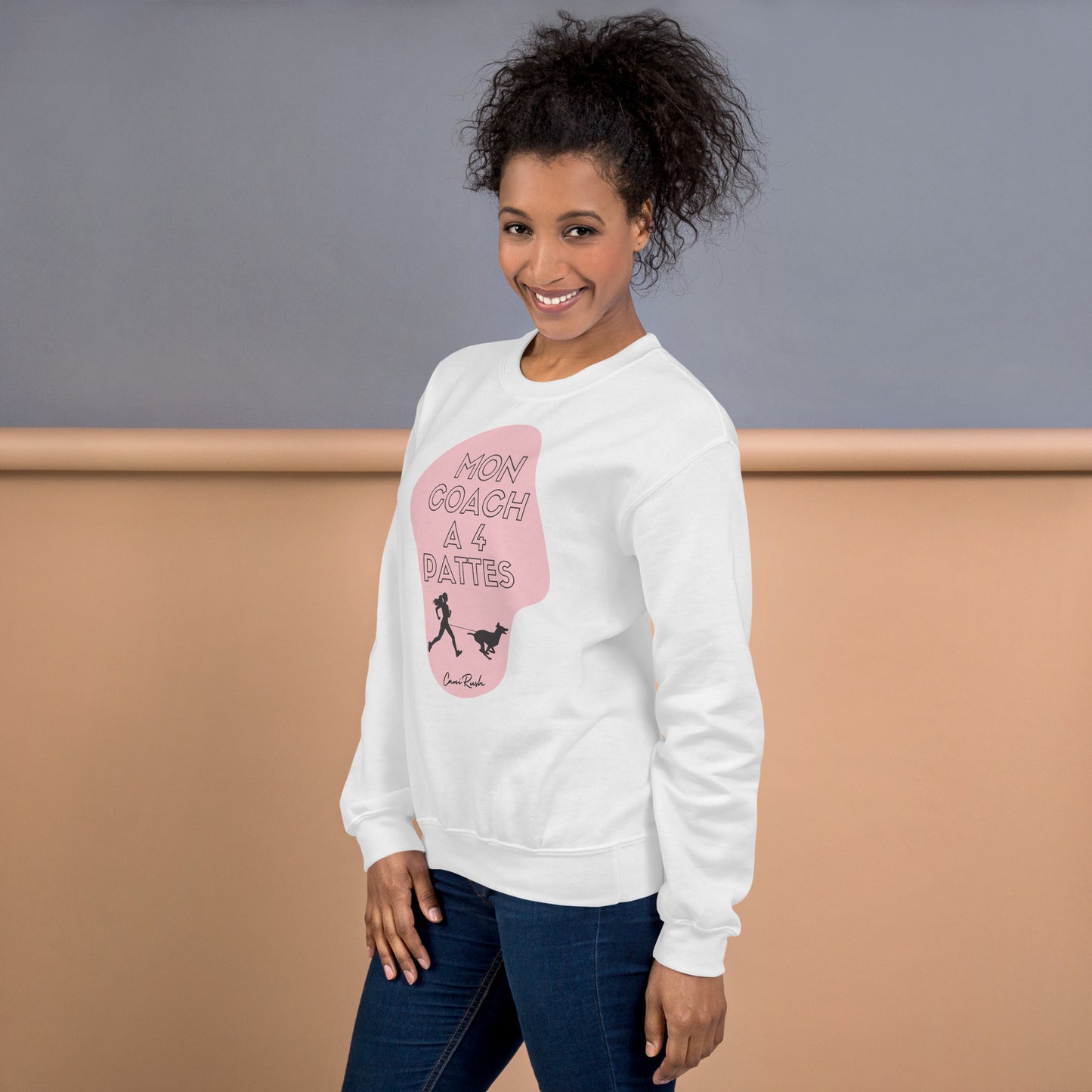 Sweat Canicross Femme Mon coach à 4 pattes